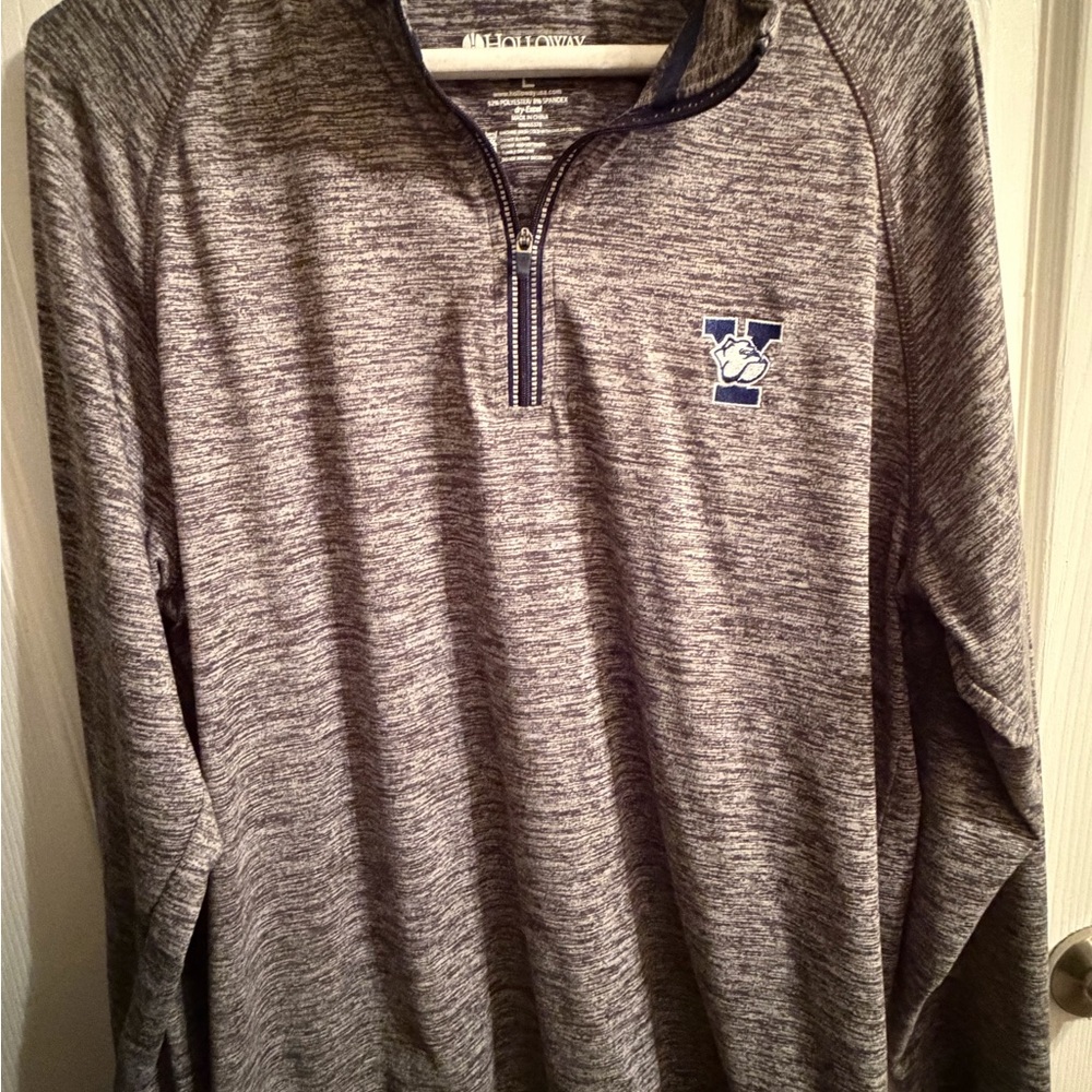 Holloway Women’s Heathered Gray Zip-Up Sweater